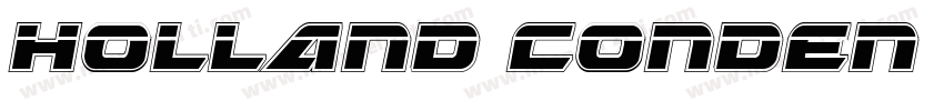 Holland Conden Bold字体转换